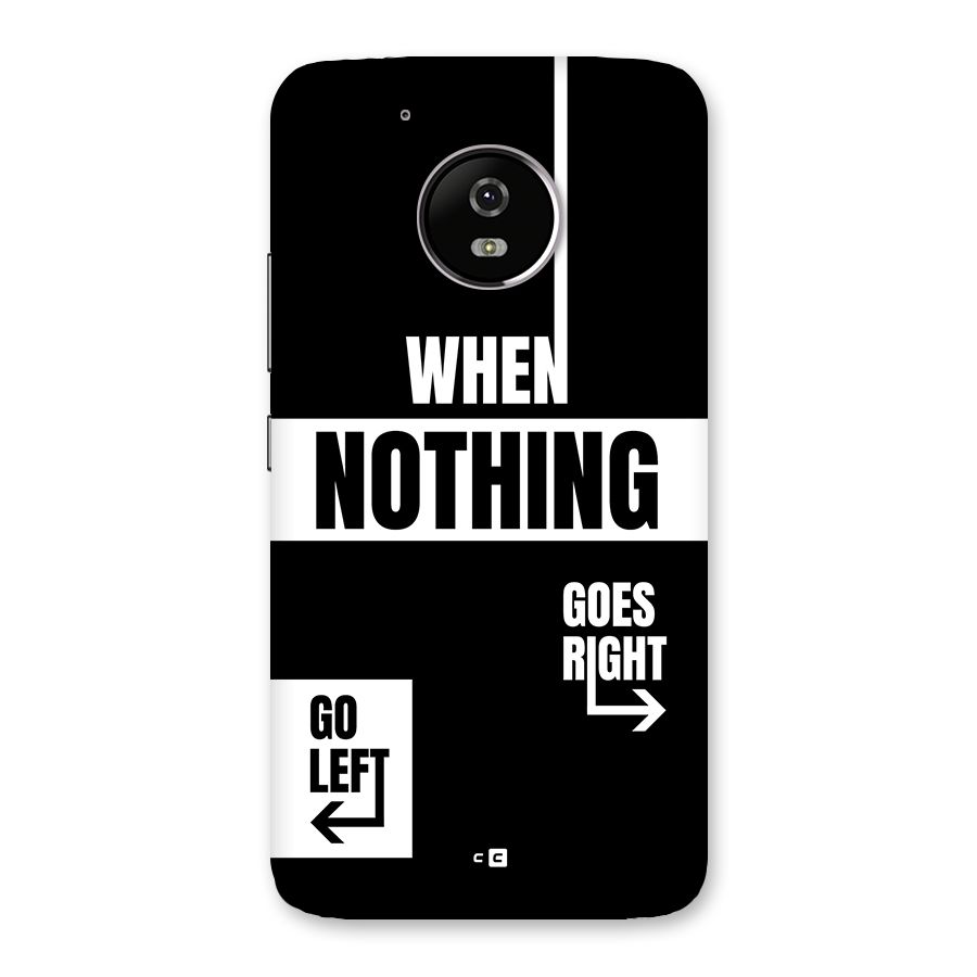 Alternate Plan Back Case for Moto G5
