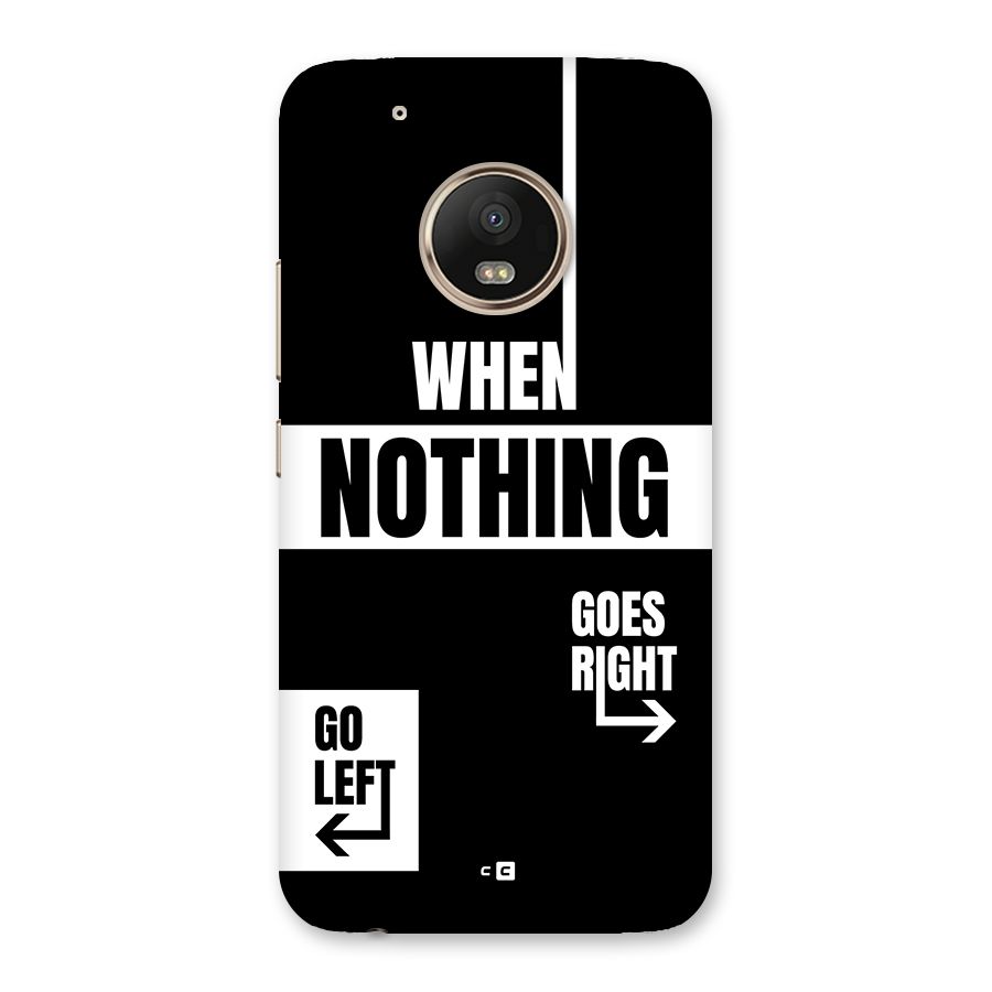 Alternate Plan Back Case for Moto G5 Plus