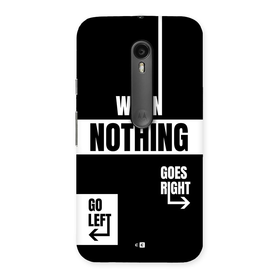 Alternate Plan Back Case for Moto G Turbo