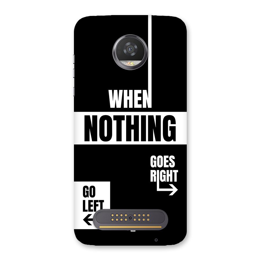 Alternate Plan Back Case for Moto Z2 Play