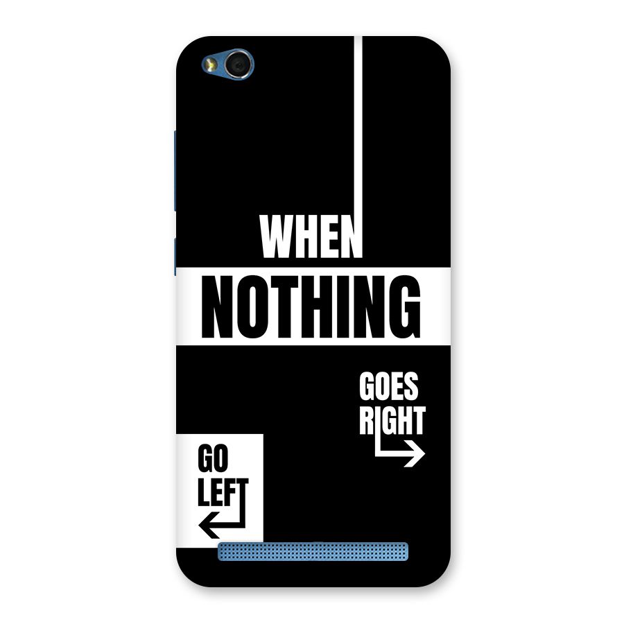 Alternate Plan Back Case for Redmi 5A