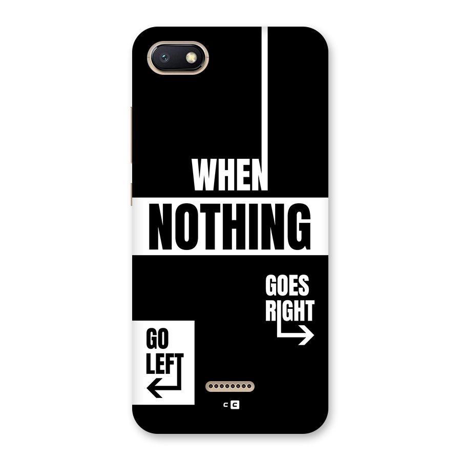 Alternate Plan Back Case for Redmi 6A