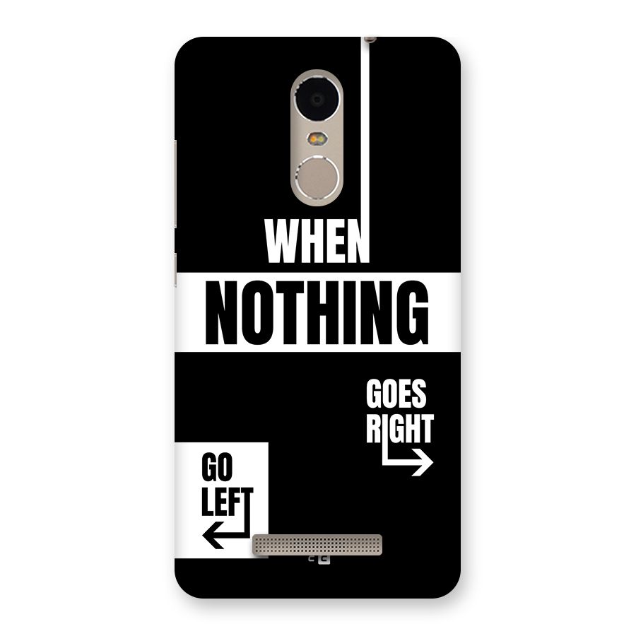 Alternate Plan Back Case for Redmi Note 3