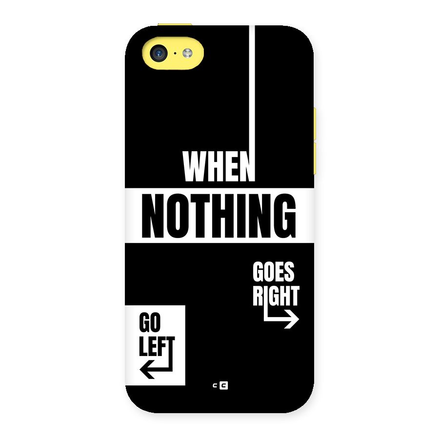 Alternate Plan Back Case for iPhone 5C