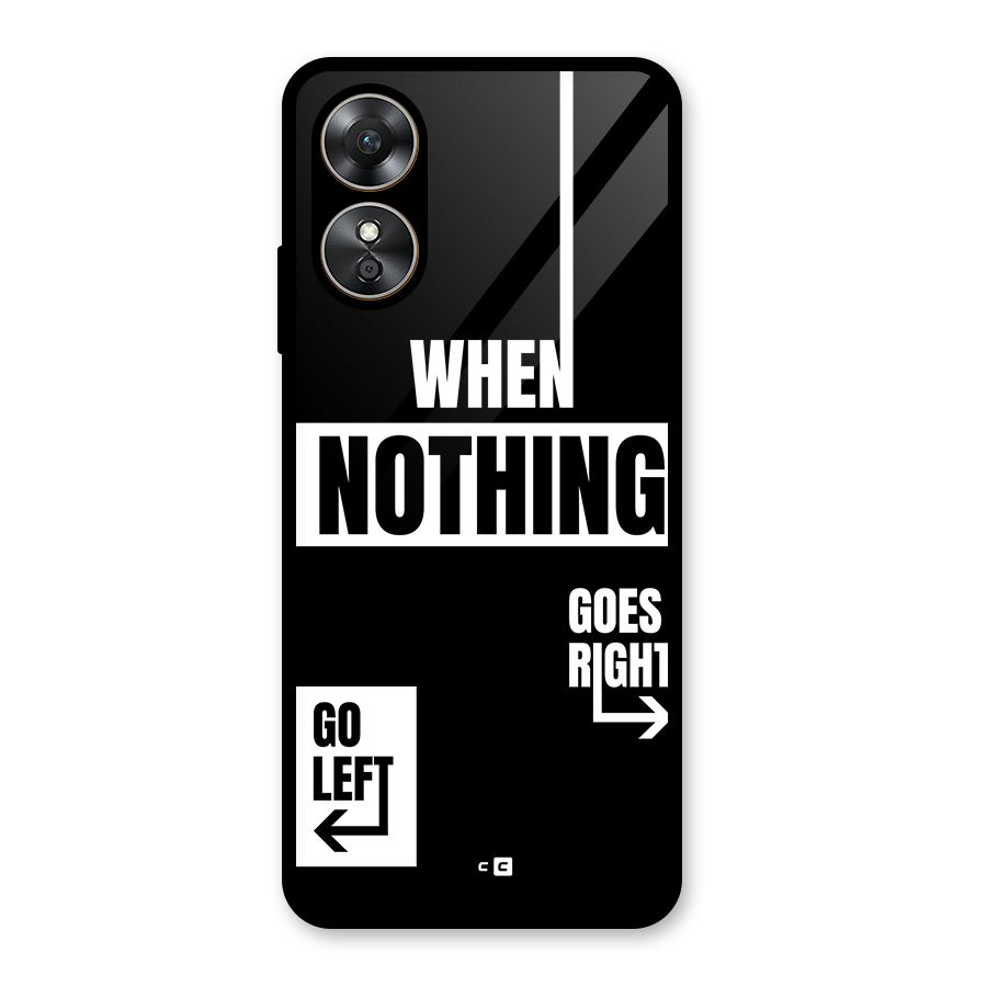 Alternate Plan Glass Back Case for Oppo A17