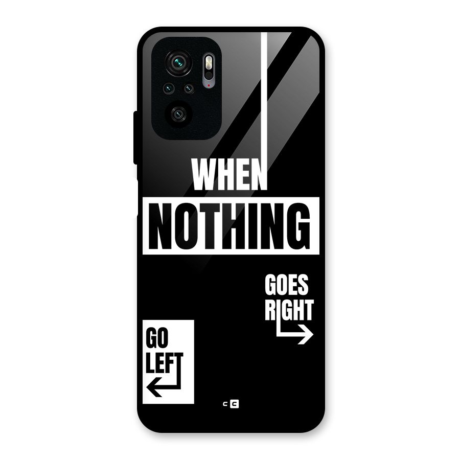 Alternate Plan Glass Back Case for Redmi Note 11 SE