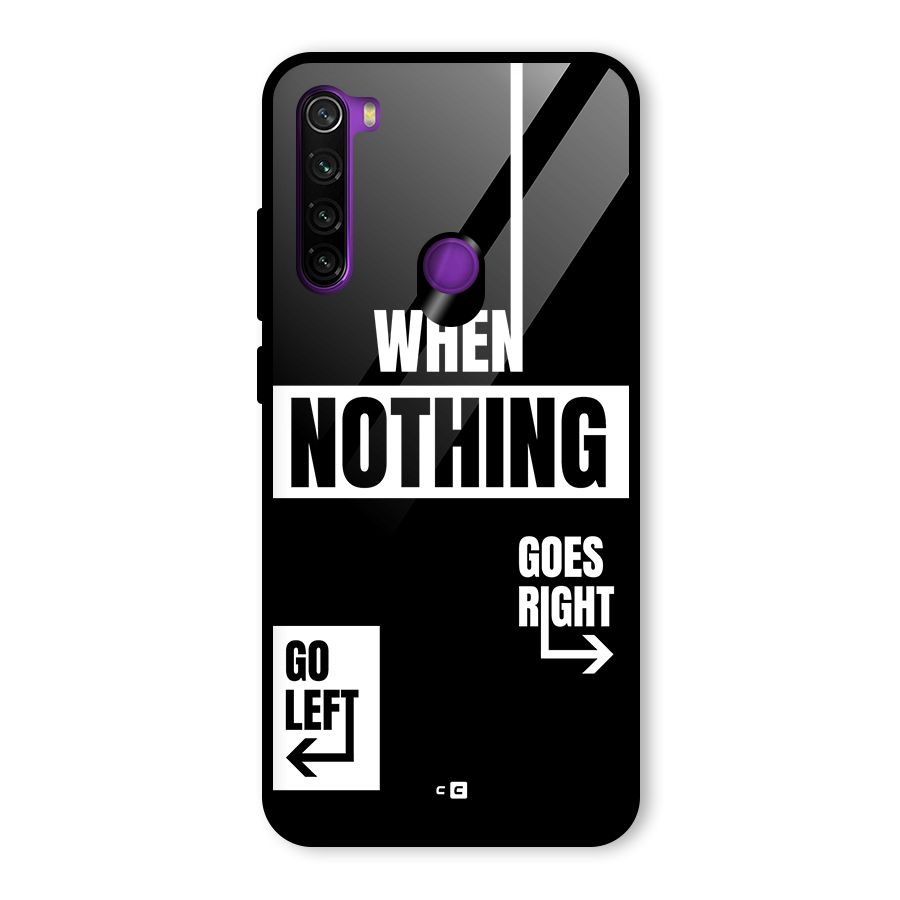 Alternate Plan Glass Back Case for Redmi Note 8