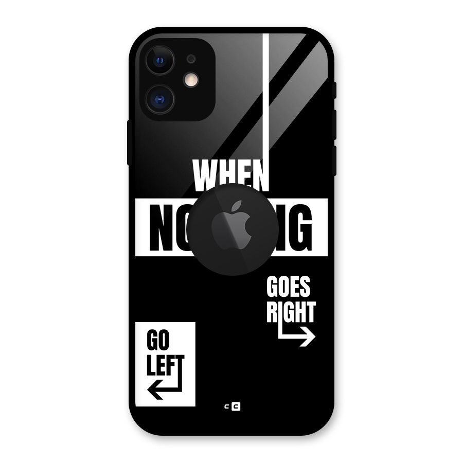Alternate Plan Glass Back Case for iPhone 11 Logo Cut