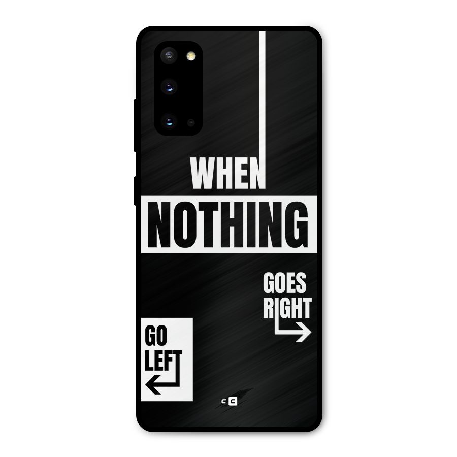 Alternate Plan Metal Back Case for Galaxy S20