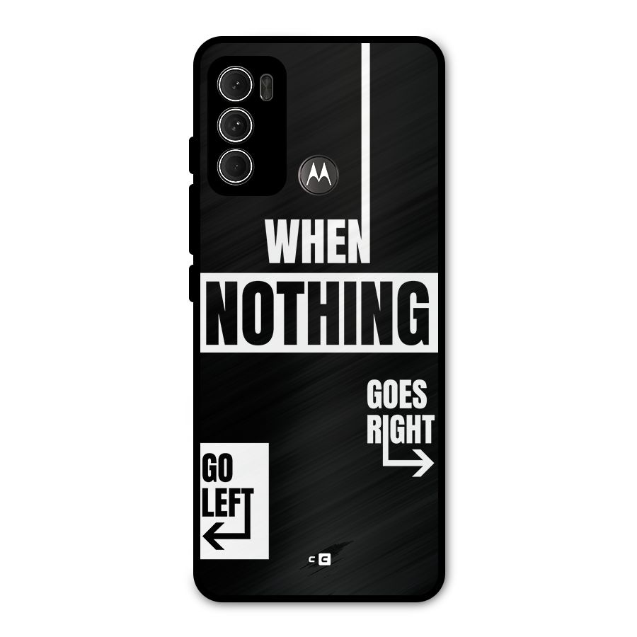 Alternate Plan Metal Back Case for Moto G60