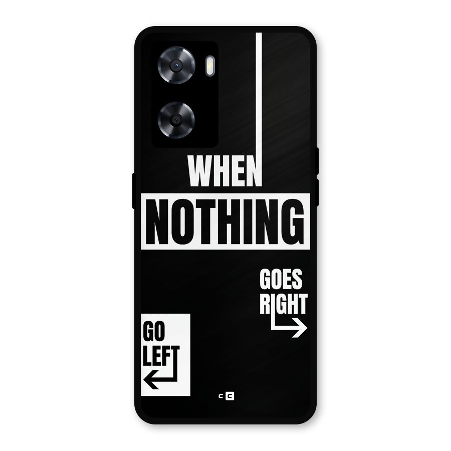 Alternate Plan Metal Back Case for Oppo A57 2022