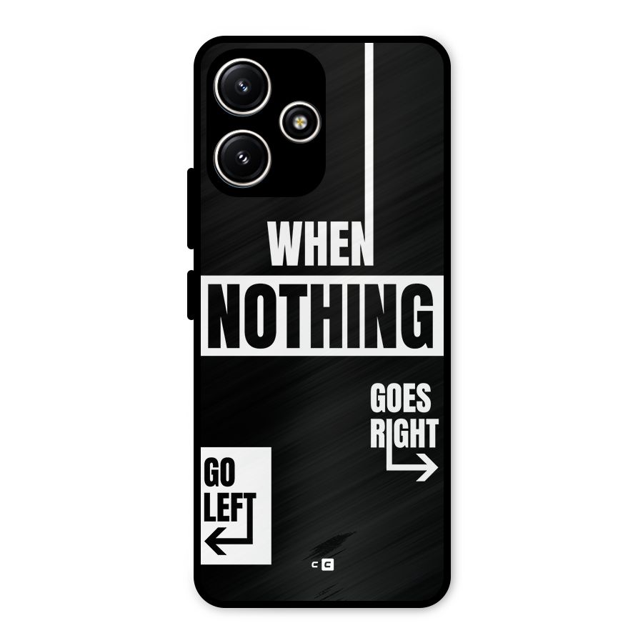 Alternate Plan Metal Back Case for Poco M6 Pro