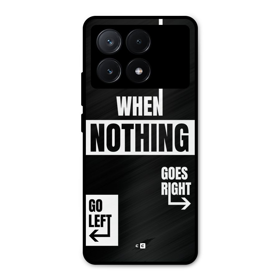 Alternate Plan Metal Back Case for Poco X6 Pro