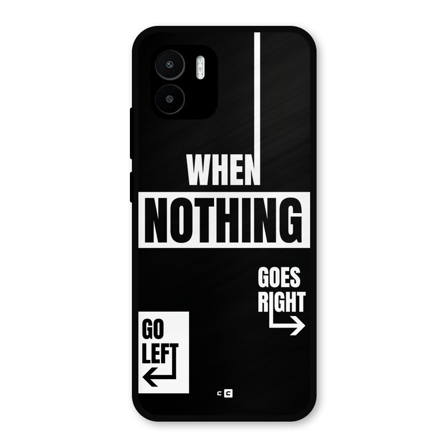 Alternate Plan Metal Back Case for Redmi A2