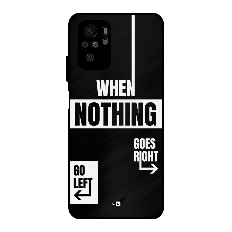 Alternate Plan Metal Back Case for Redmi Note 10S