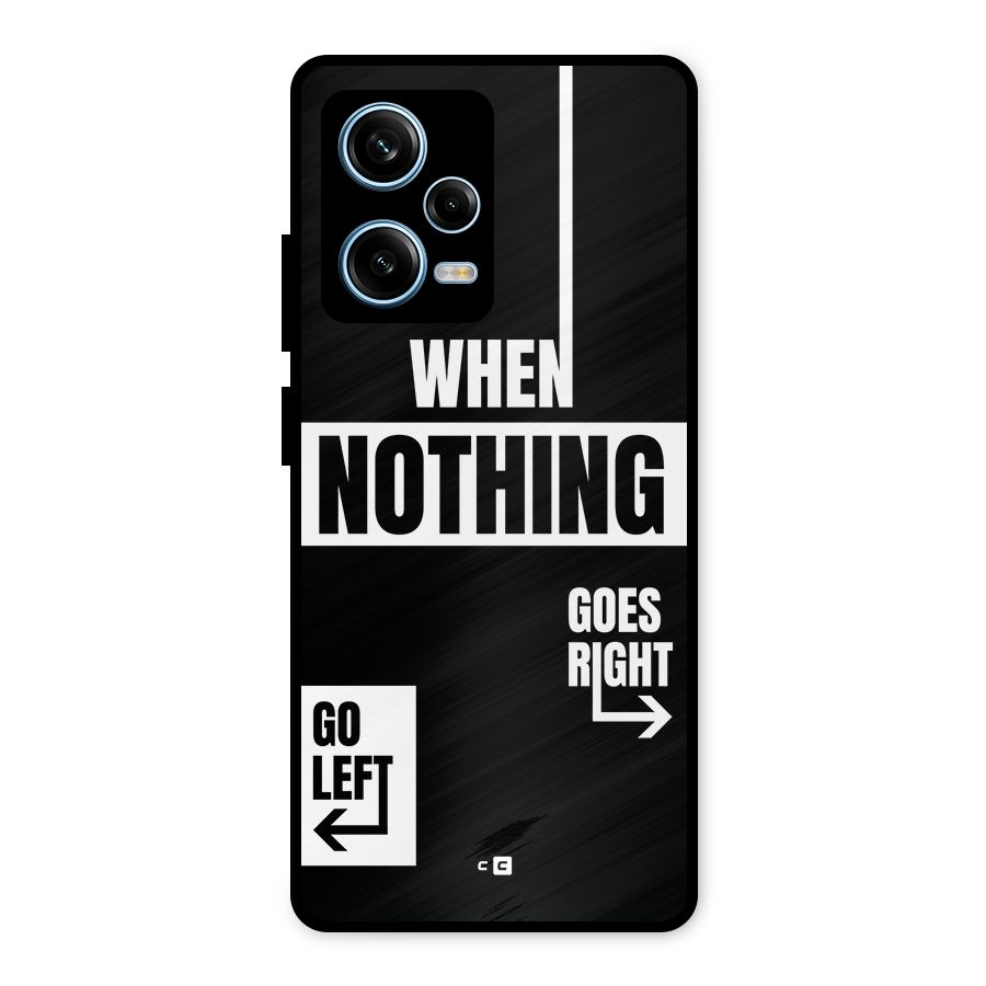 Alternate Plan Metal Back Case for Redmi Note 12 Pro