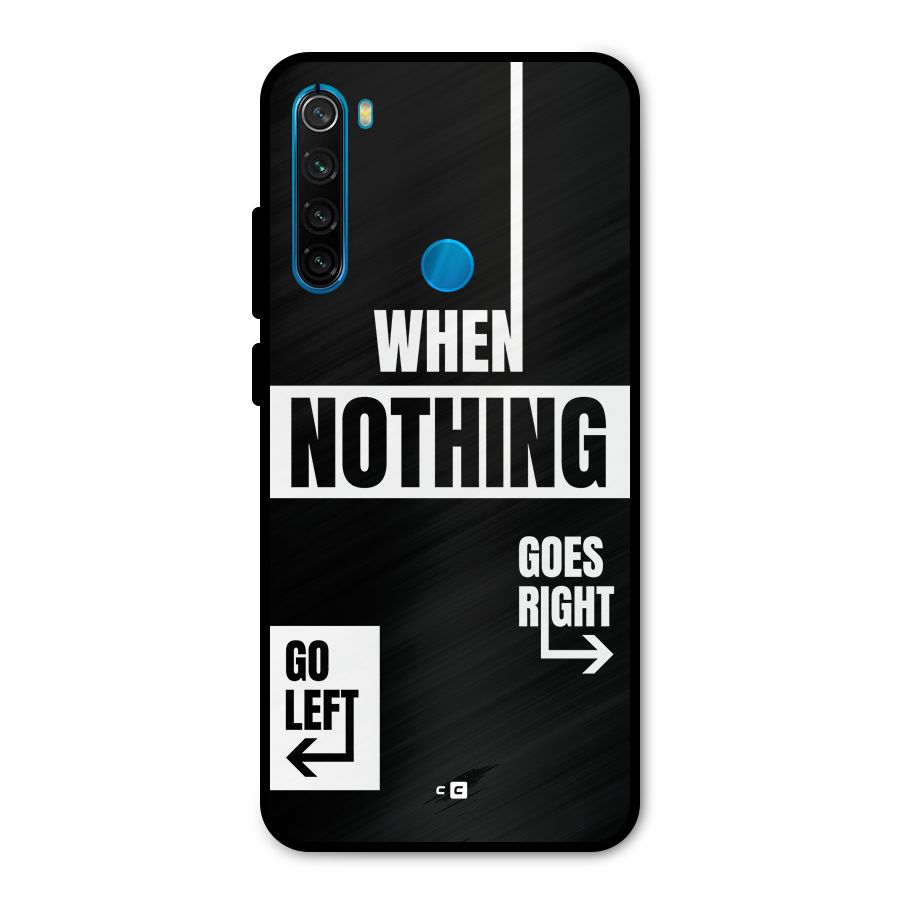 Alternate Plan Metal Back Case for Redmi Note 8