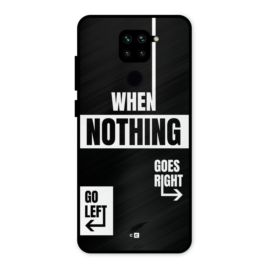 Alternate Plan Metal Back Case for Redmi Note 9