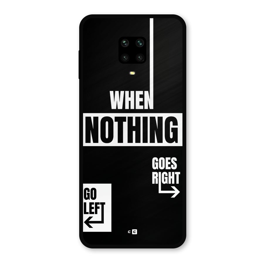 Alternate Plan Metal Back Case for Redmi Note 9 Pro