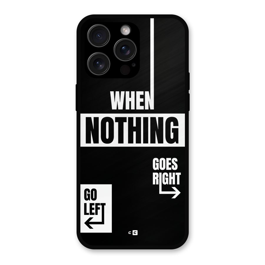Alternate Plan Metal Back Case for iPhone 15 Pro Max