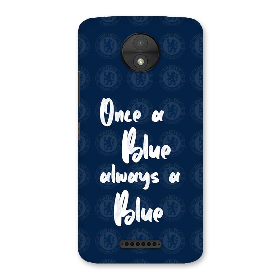 Always A Blue Back Case for Moto C