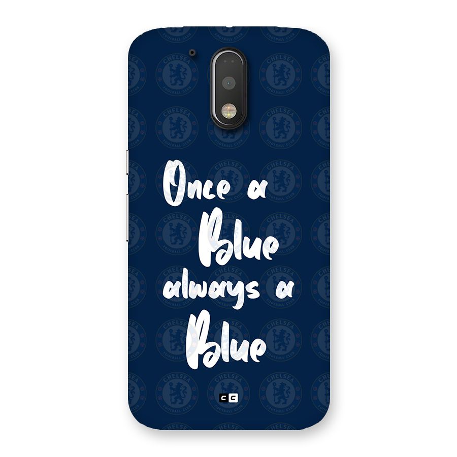 Always A Blue Back Case for Moto G4