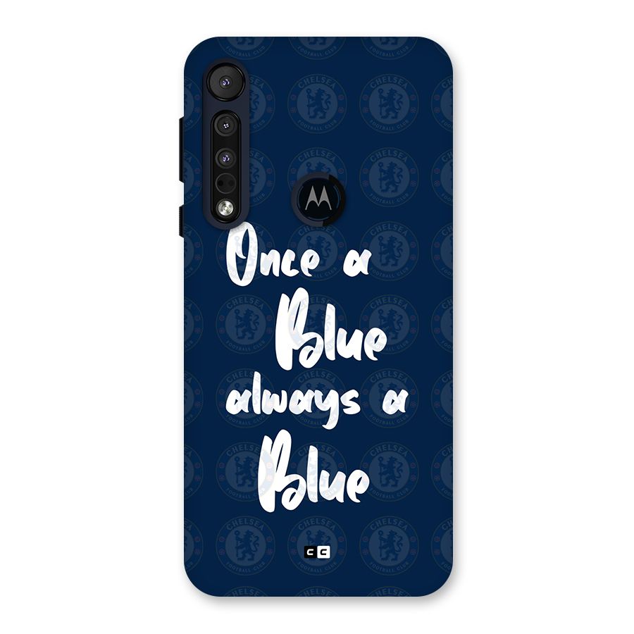 Always A Blue Back Case for Motorola One Macro