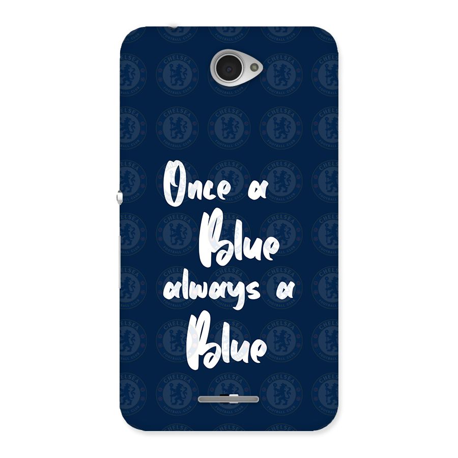 Always A Blue Back Case for Xperia E4
