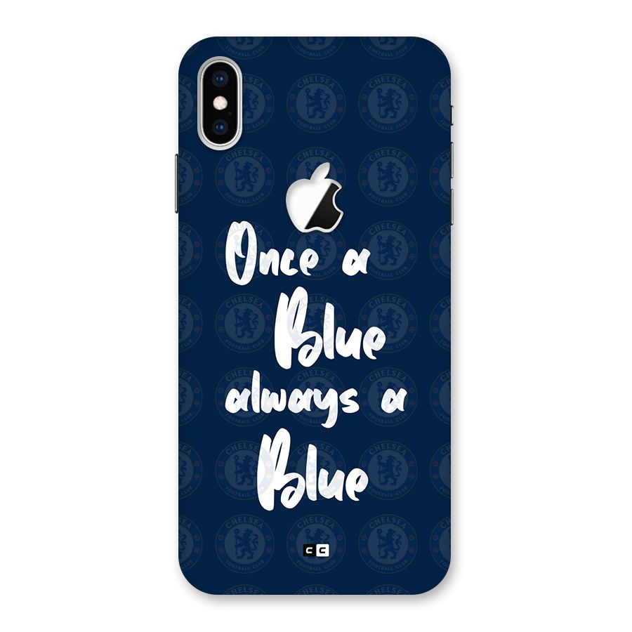 Always A Blue Back Case for iPhone XS Max Apple Cut