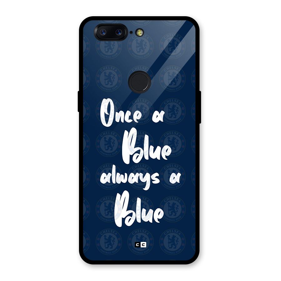 Always A Blue Glass Back Case for OnePlus 5T