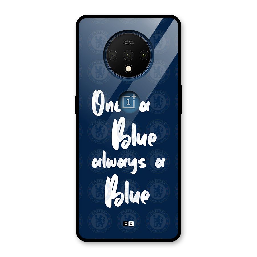 Always A Blue Glass Back Case for OnePlus 7T