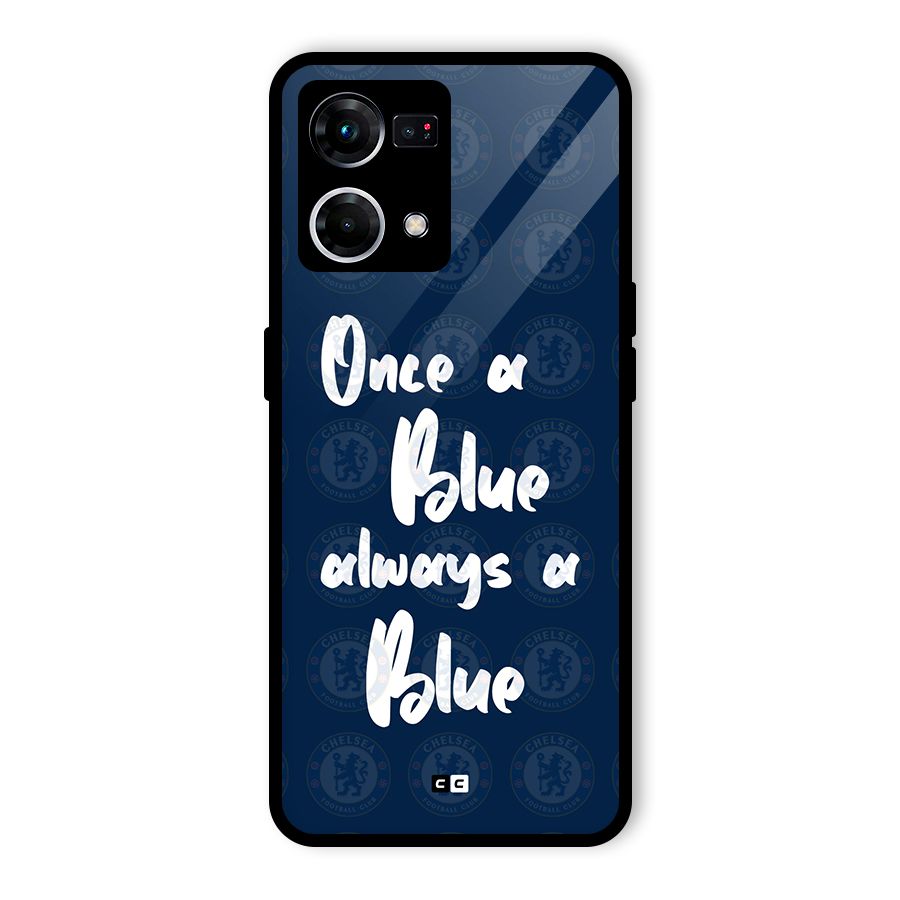 Always A Blue Glass Back Case for Oppo F21 Pro 5G