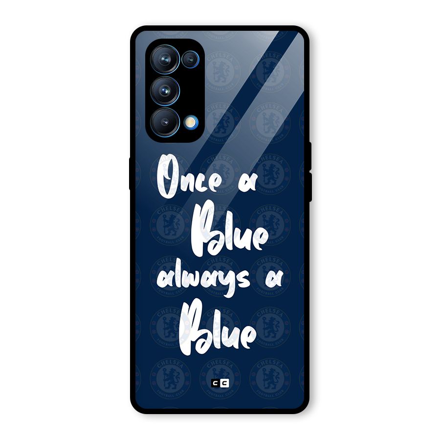 Always A Blue Glass Back Case for Oppo Reno5 Pro 5G