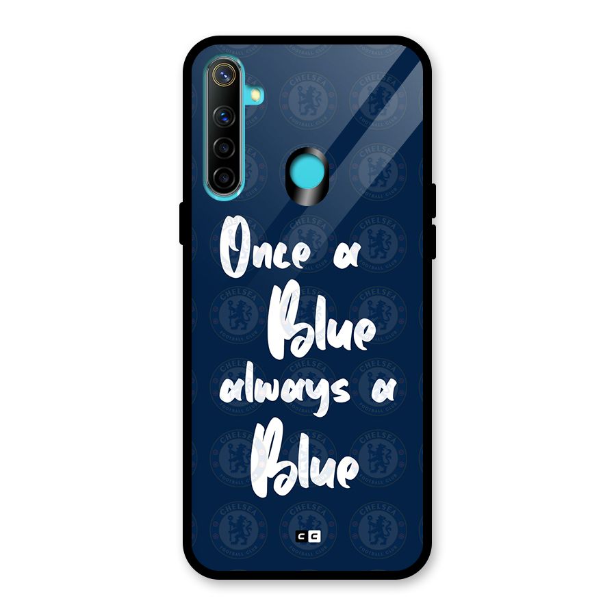 Always A Blue Glass Back Case for Realme 5