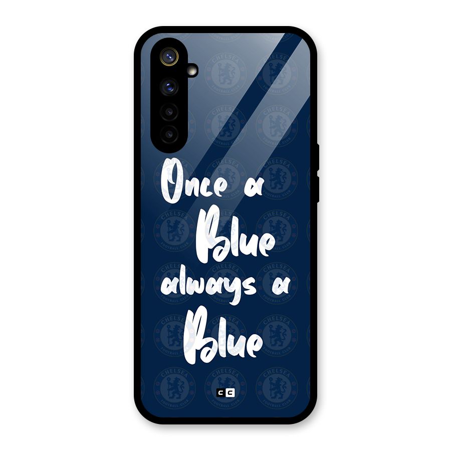 Always A Blue Glass Back Case for Realme 6i