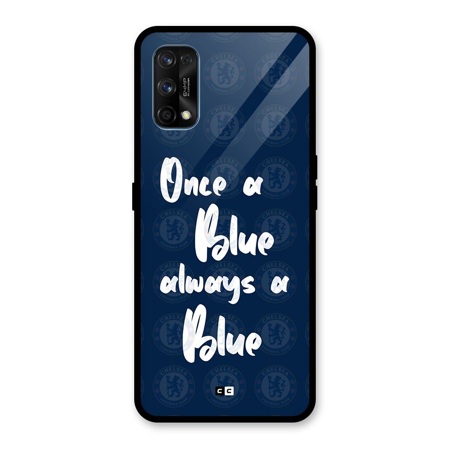 Always A Blue Glass Back Case for Realme 7 Pro