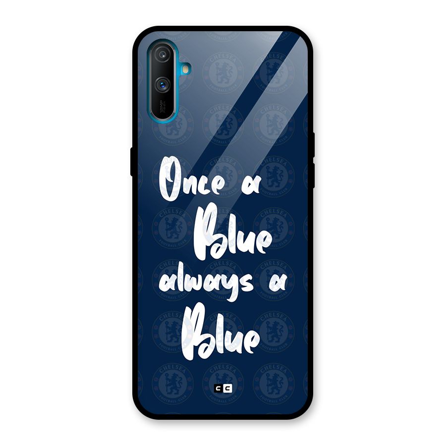 Always A Blue Glass Back Case for Realme C3
