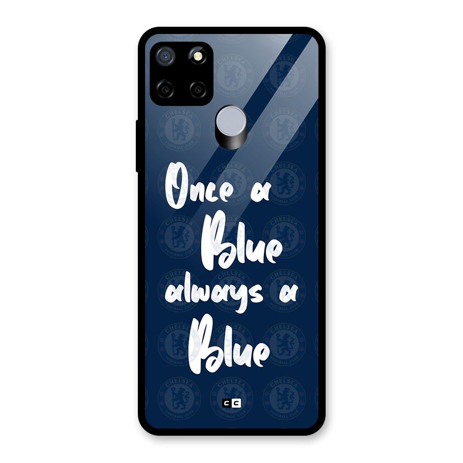 Always A Blue Glass Back Case for Realme Narzo 20