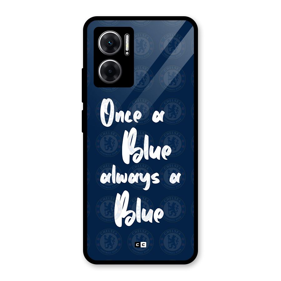Always A Blue Glass Back Case for Redmi 11 Prime 5G