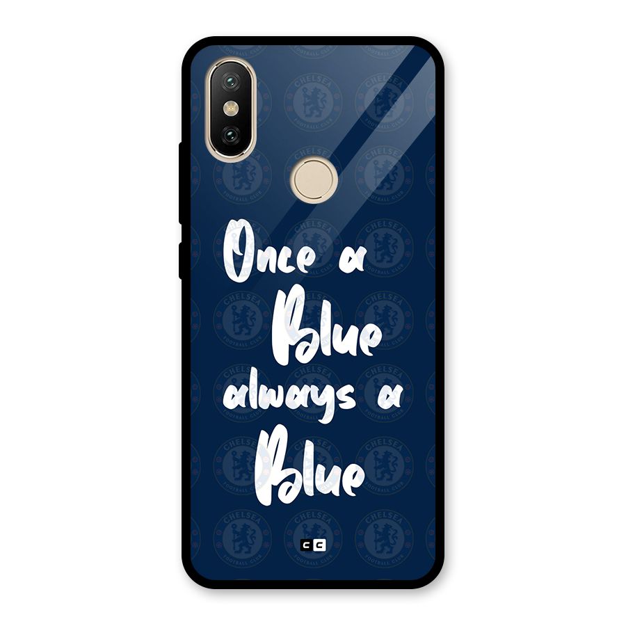 Always A Blue Glass Back Case for Redmi A2