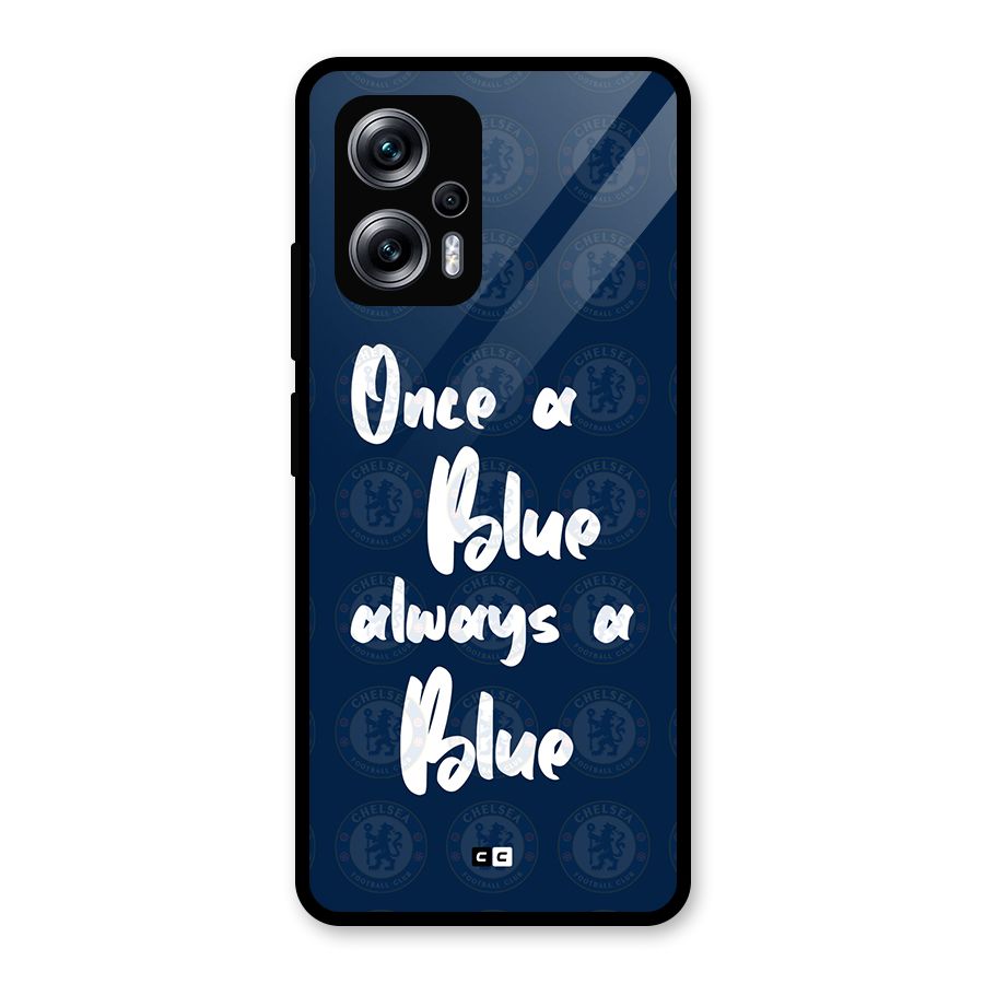 Always A Blue Glass Back Case for Redmi K50i