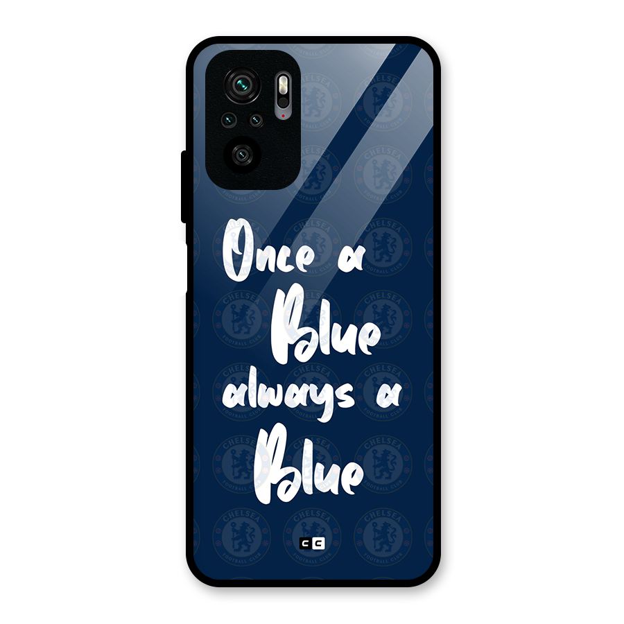Always A Blue Glass Back Case for Redmi Note 11 SE