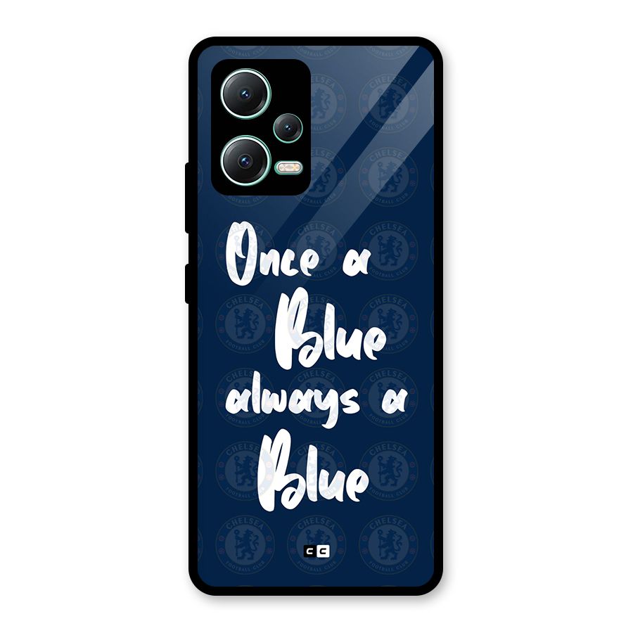 Always A Blue Glass Back Case for Redmi Note 12 5G