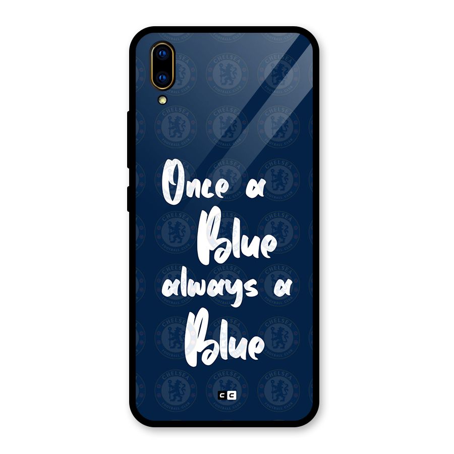 Always A Blue Glass Back Case for Vivo V11 Pro