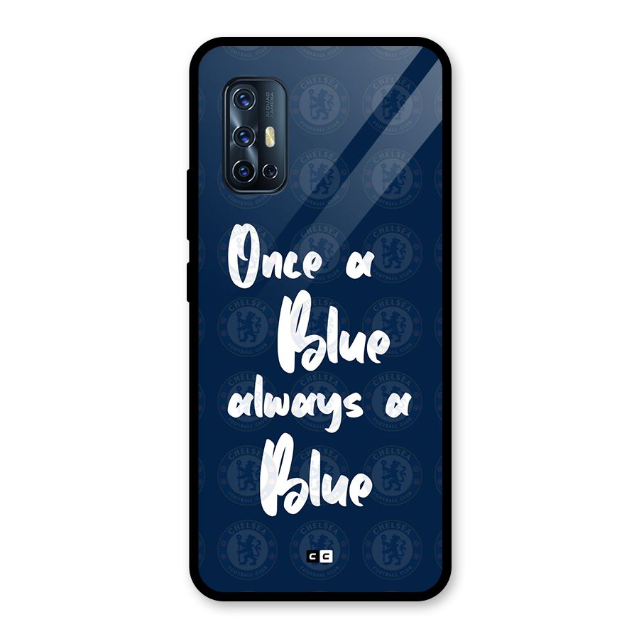 Always A Blue Glass Back Case for Vivo V17