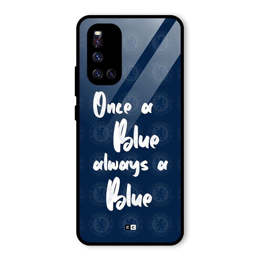 Always A Blue Glass Back Case for Vivo V19