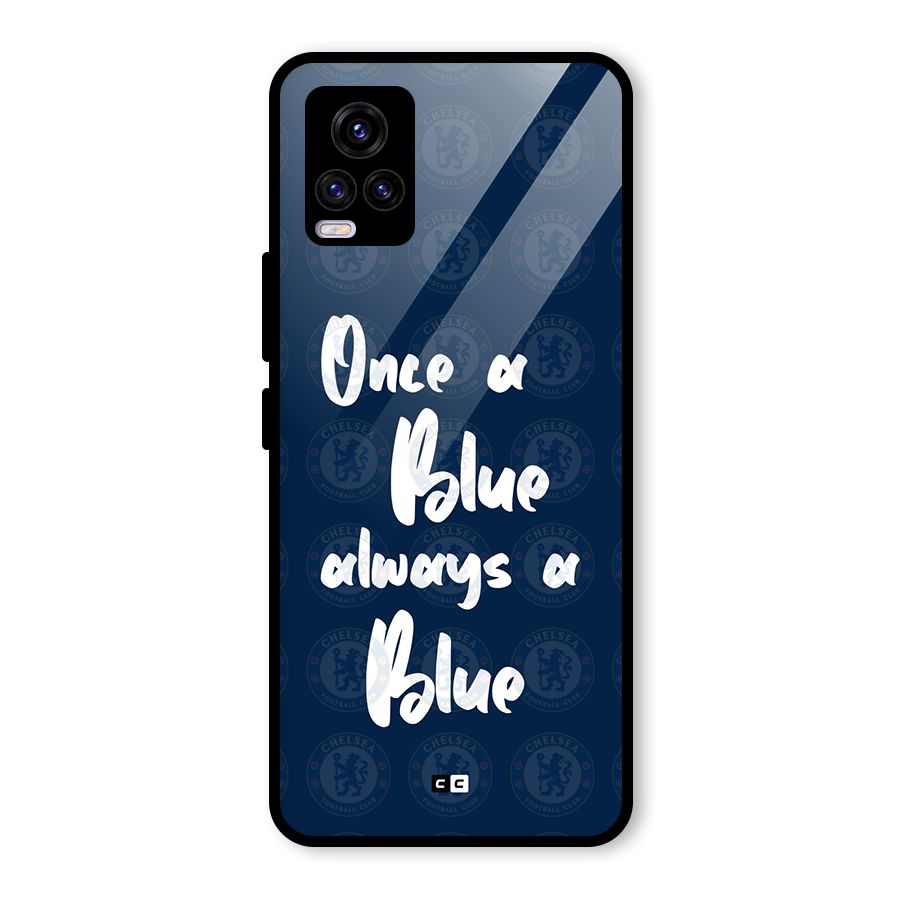 Always A Blue Glass Back Case for Vivo V20 2021
