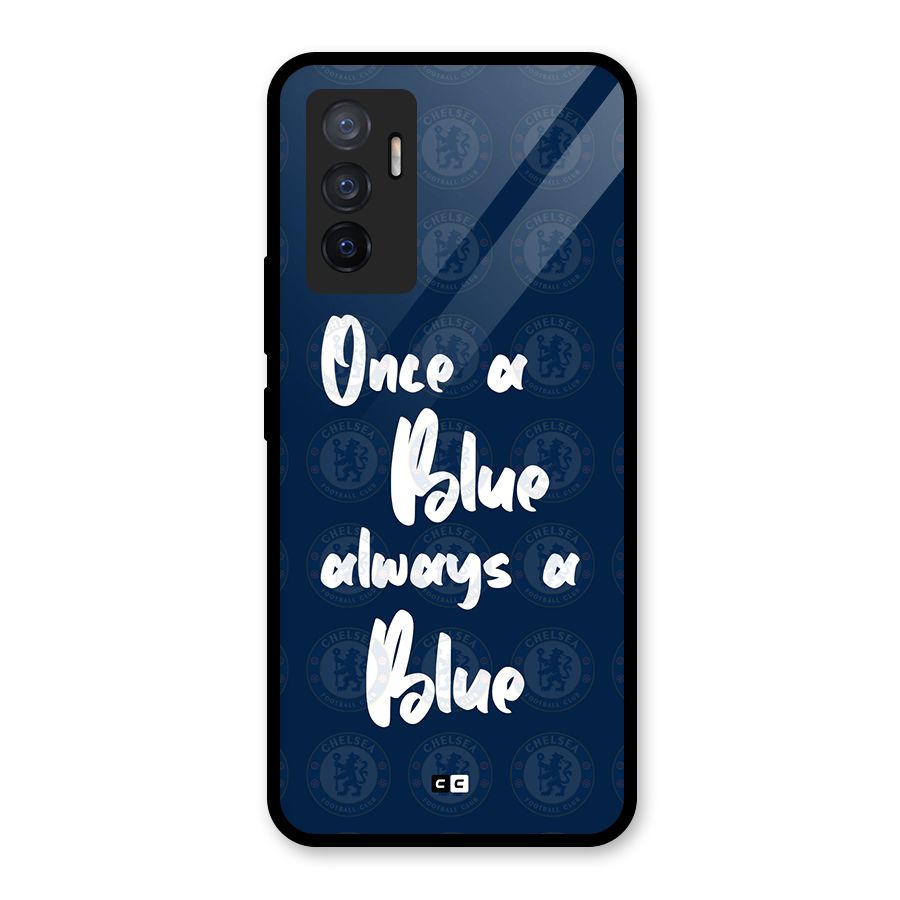 Always A Blue Glass Back Case for Vivo V23e