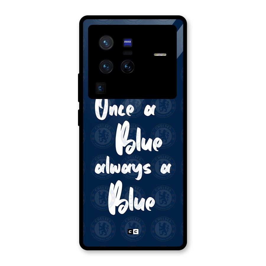 Always A Blue Glass Back Case for Vivo X80 Pro