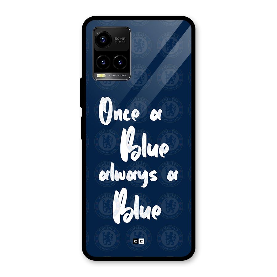 Always A Blue Glass Back Case for Vivo Y21T